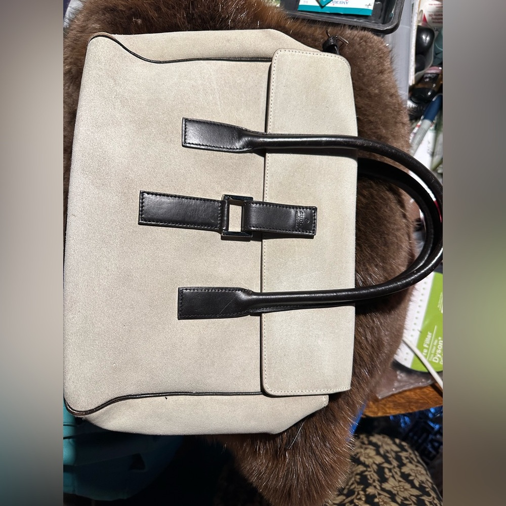 GUCCI vintage logo Tote Bag Flap Hand Bag